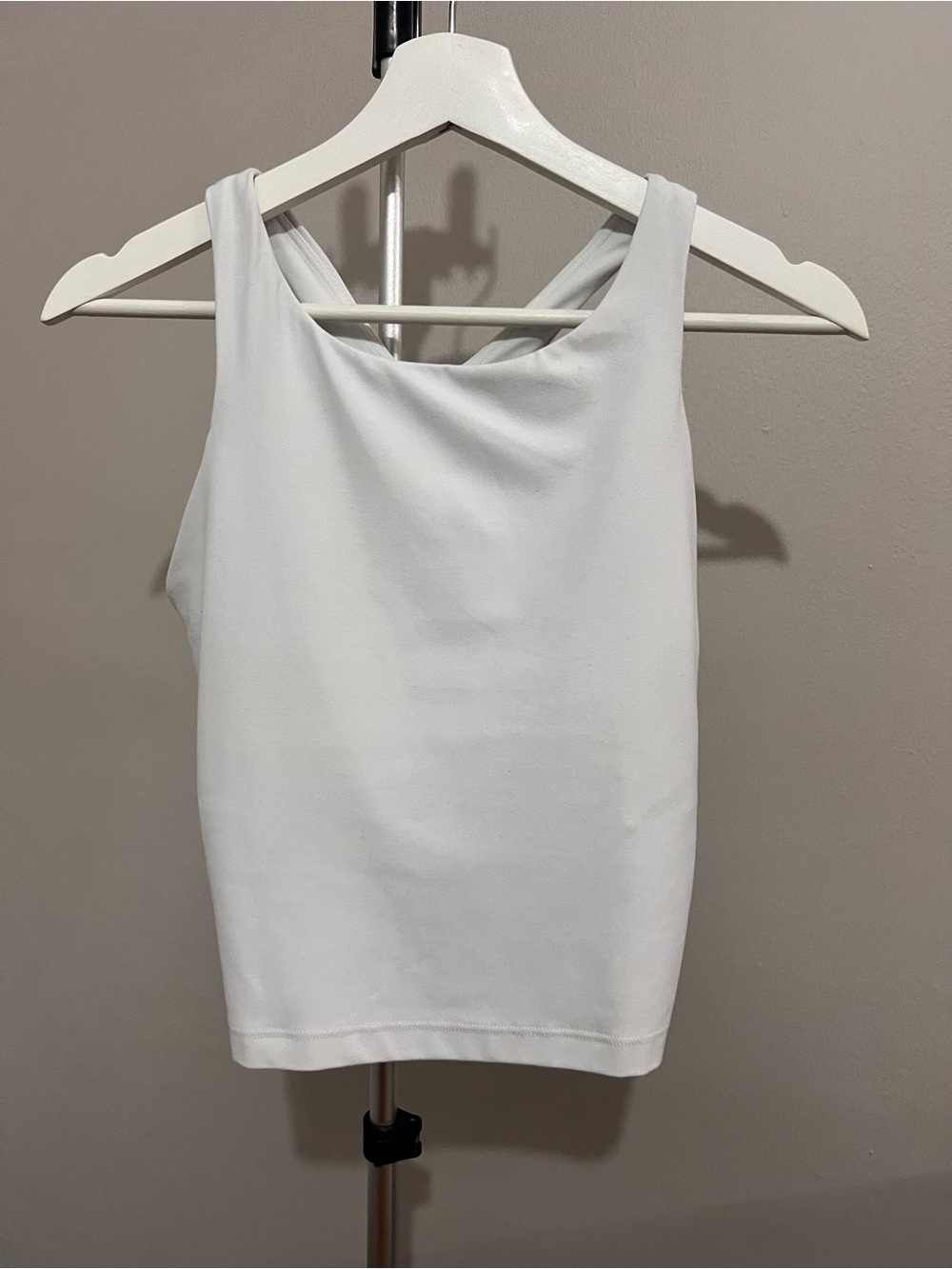 Athleta White Cross-Back Tank Top